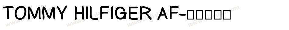 TOMMY HILFIGER AF字体转换